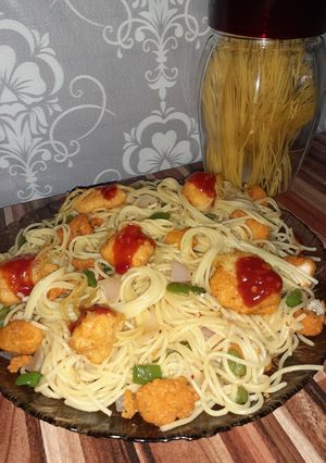 A picture of Monster Spaghetti.