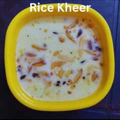 Rice Kheer-レシピのメイン写真