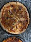 Chicken sausage and Bacon pizza 🍕