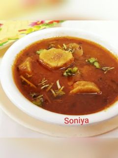 बेसन गट्टे की सब्जी (besan gatte ki sabzi recipe in Hindi) रेसिपी मुख्य फोटो