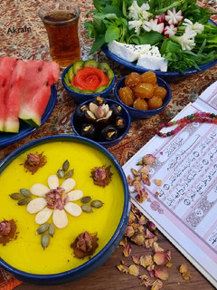 عکسی از دستور فرنی زعفرانی (افطاری)
