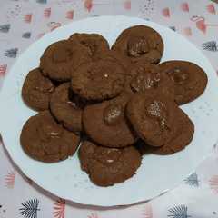 Una foto de Galletas de crema de cacao
