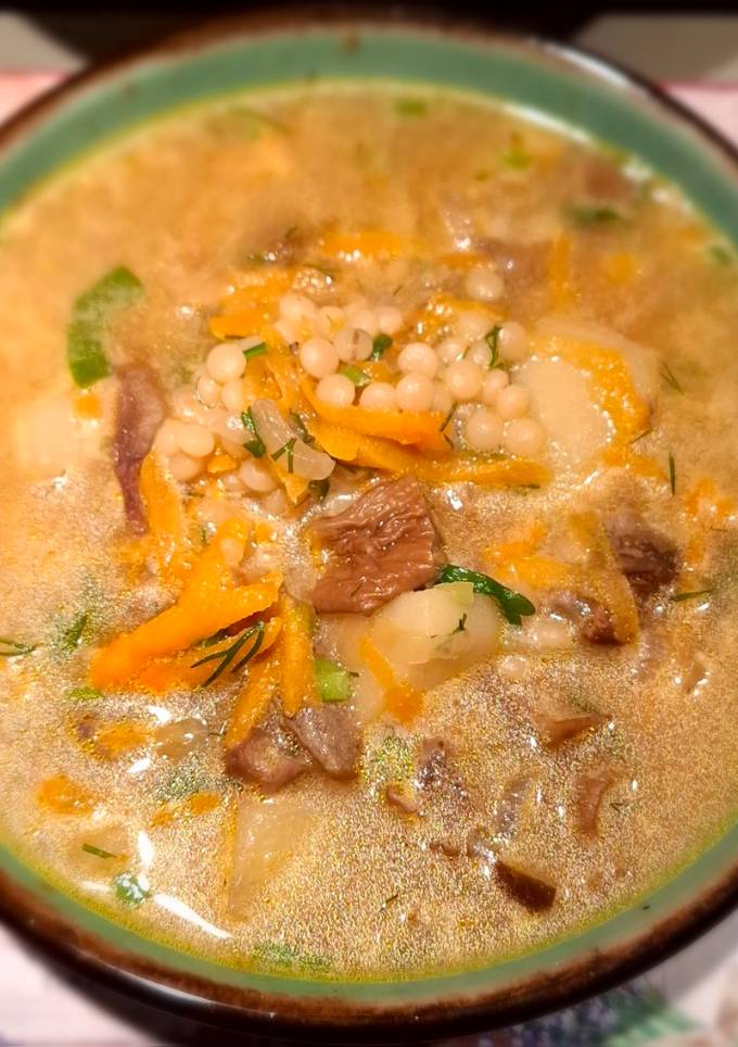 Суп з білими грибами та сметаною😋