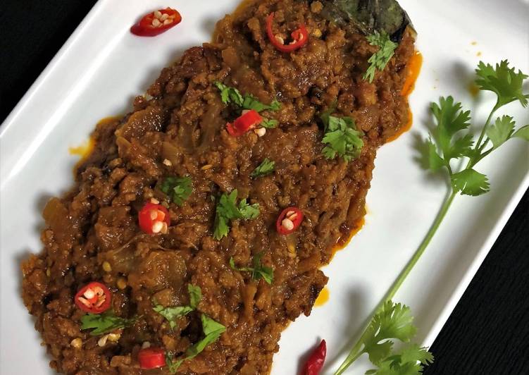 Recipe of Award-winning Keema Baingan Bharta