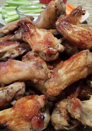 A picture of Oven Roasted Chicken Wings.
