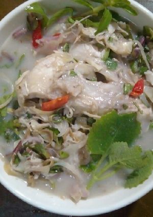 Hình của món Cá điêu hồng nấu mẻ.