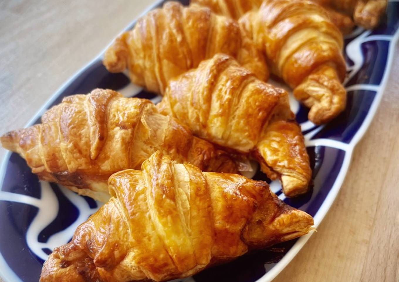 Croissant de hojaldre relleno de cabello de ángel (en airfryer)