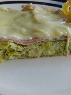 Una foto de Tarta de puerros light
