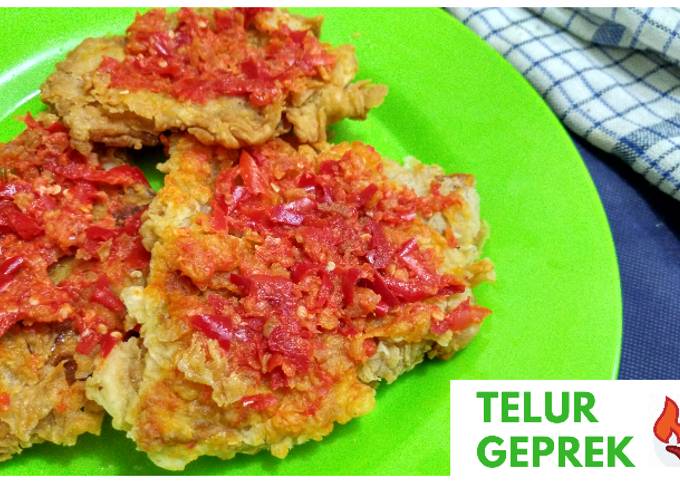 Telur geprek