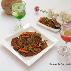A picture of Stir fry gas meat.