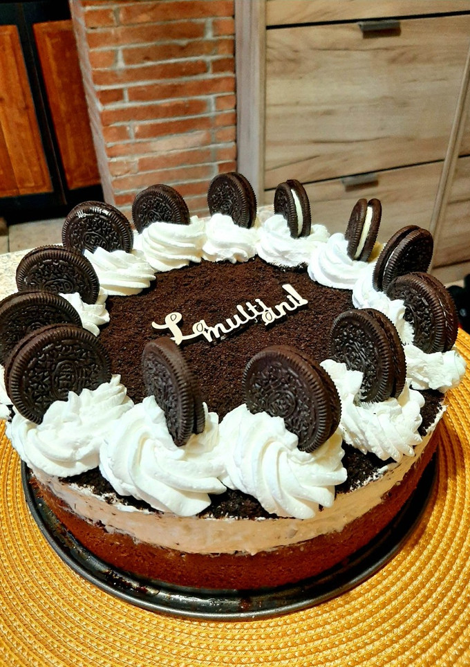 Stracciatellás OREO torta recept fotója
