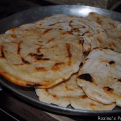 A picture of Pan fried Naan.