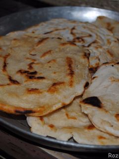 A picture of Pan fried Naan.