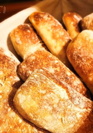 Una foto de Ciabattas con poolish