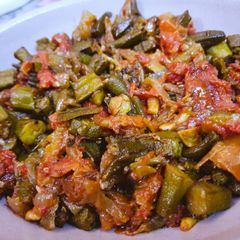 A picture of Bhindi ki bhujia.