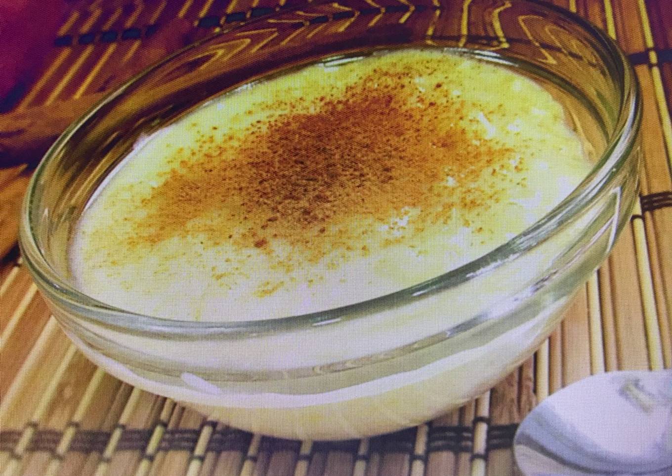 Arroz con leche a la vainilla sin azúcar