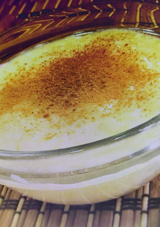 Una foto de Arroz con leche a la vainilla sin azúcar