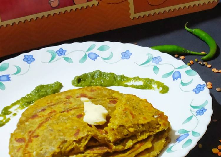 Simple Way to Cook Super Quick Punch Ratan Dal Paratha