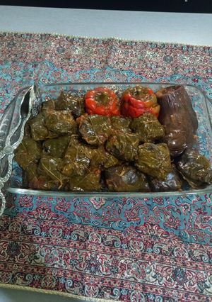 عکسی از دستور دلمه مخصوص با چاشنی رب انار