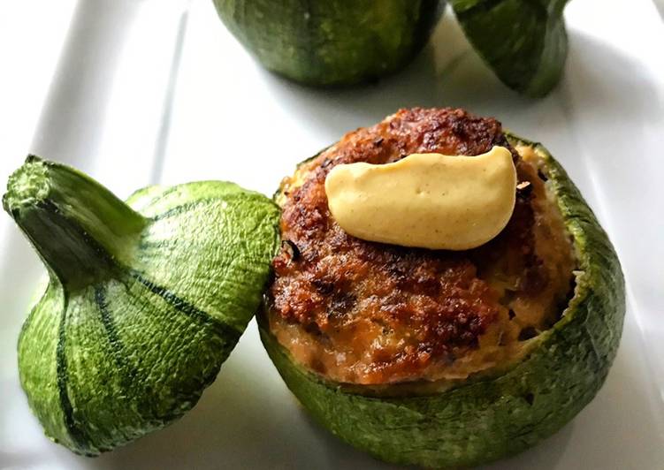 Zucchine tonde ripiene