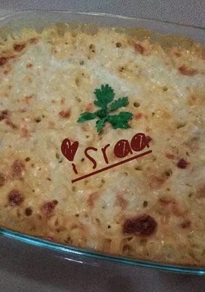 صورة لوصفة معكرونه بالبشاميل