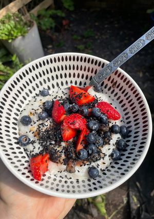 A picture of Leftover Rice Pudding (GF, vegan).