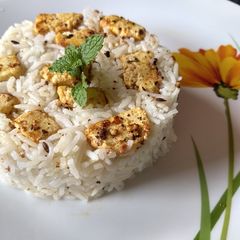 Paneer jeera rice A picture of Paneer jeera rice.