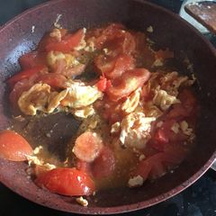 Stir fry tomato and eggs A picture of Stir fry tomato and eggs.