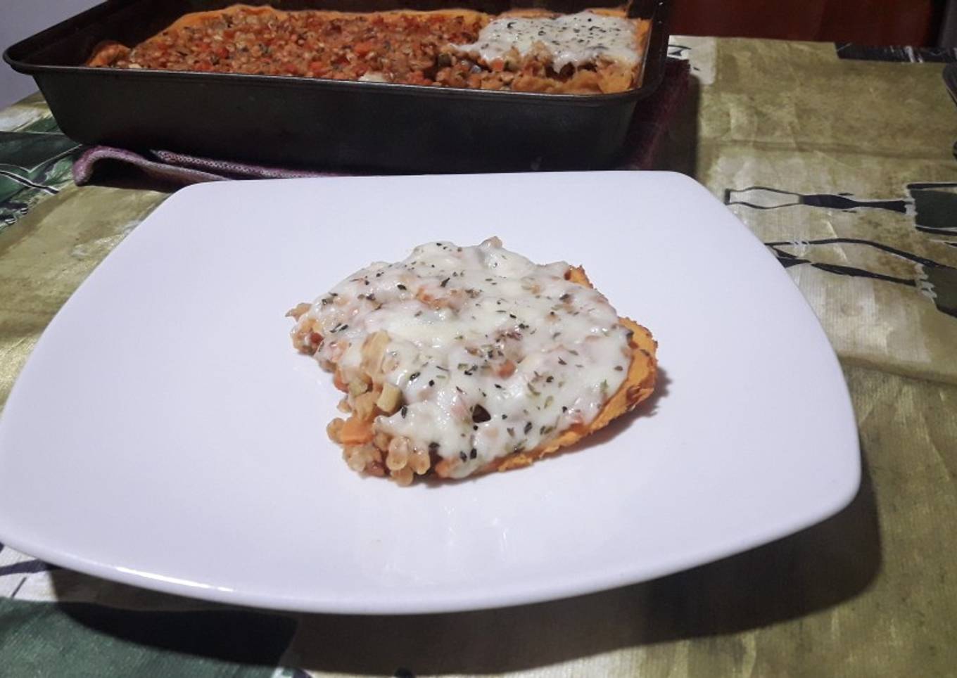 Pastel de verduras saludable 馃