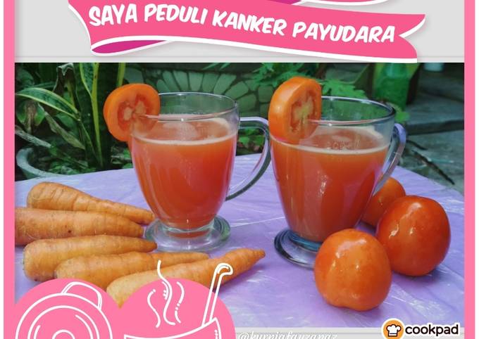 Resep Jus Wortom Wortel Tomat Kurnia S Kitchen 
