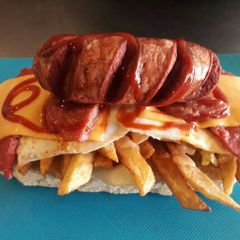 A picture of Unique South African fast food dish "Kota".