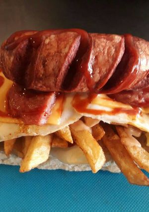 A picture of Unique South African fast food dish "Kota".
