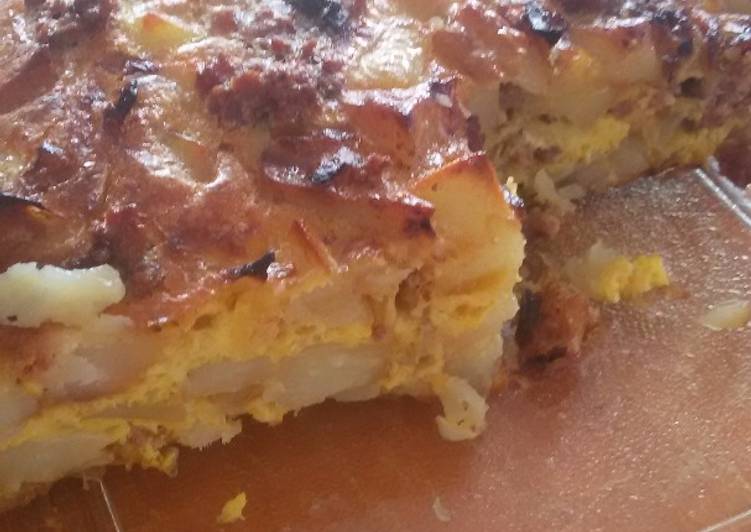 Tortilla tipo española al horno