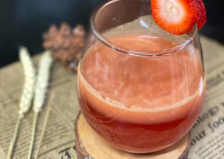 Cara Gampang Membuat Juice Strawberry Apple, Mudah Banget