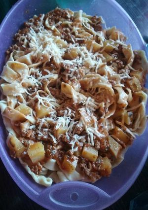 Una foto de Fideos caseros saborizados