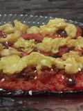Berenjenas a la pizza...🤨🙄🤔🍕🍆🍅🧀🥓🍕