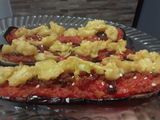 Berenjenas a la pizza...🤨🙄🤔🍕🍆🍅🧀🥓🍕