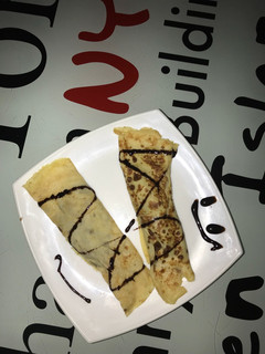 Una foto de Masa de crepes y crepes de chocolate