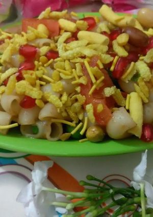 A picture of Chatpati  Macroni chaat.