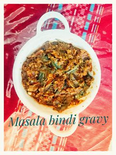 मसाला भिंडी ग्रेवी (Masala Bhindi gravy recipe in hindi) रेसिपी मुख्य फोटो