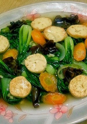 Foto resep Cah Pokcoy Jamur Tofu