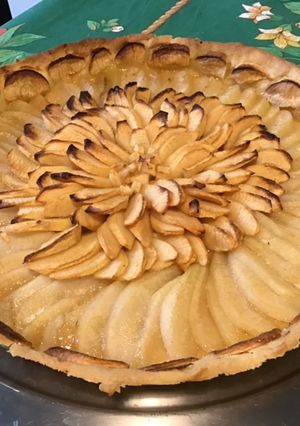 Une photo de Tarte aux pommes et poires du jardin pâte brisée au lait de coco