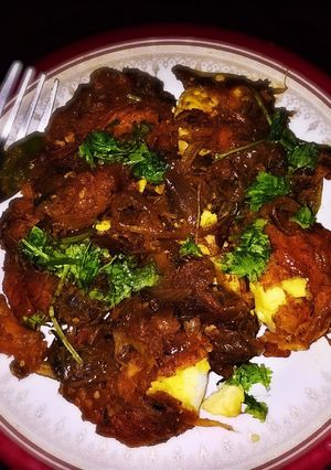A picture of Egg Masala.