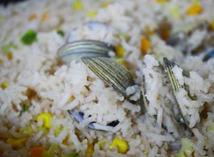 Una foto de Almejas con Arroz