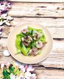 Mướp Xào Dồi Trường