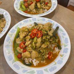 A picture of Balinese Fire Curry 🌶️.