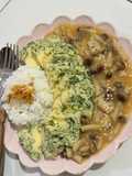 Tofu Seaweed with Mushroom Sauce
