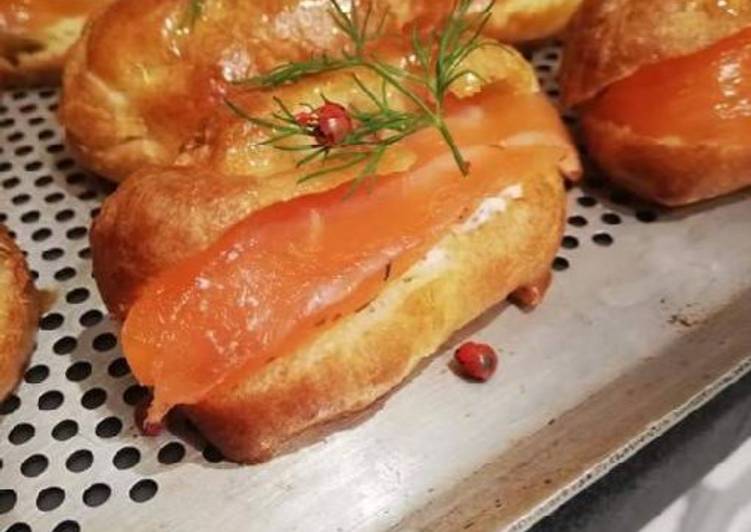 A révélé le secret de la recette Éclair au beurre de citron vert et saumon gravlax à la maison