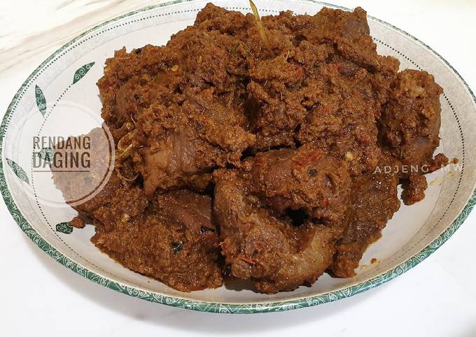 Standar Resep  memasak Rendang Daging yang spesial