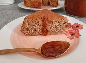 Foto di Torta con grano saraceno e confettura di fichi